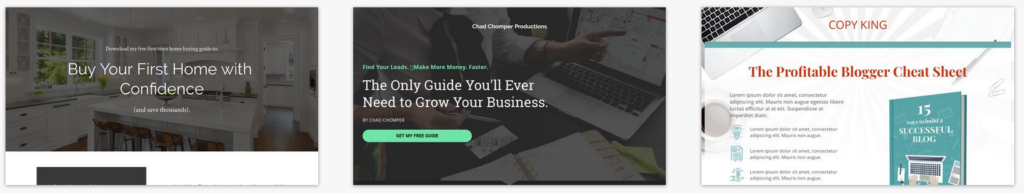 Best way to build a lead page