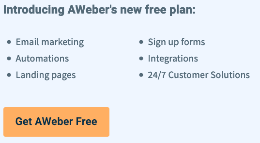 Aweber Free Plan Replaces Free Trial for Email Marketing