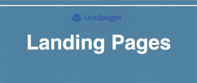 Create landing pages