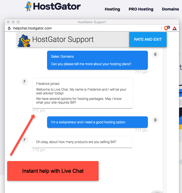 hostgator customer service