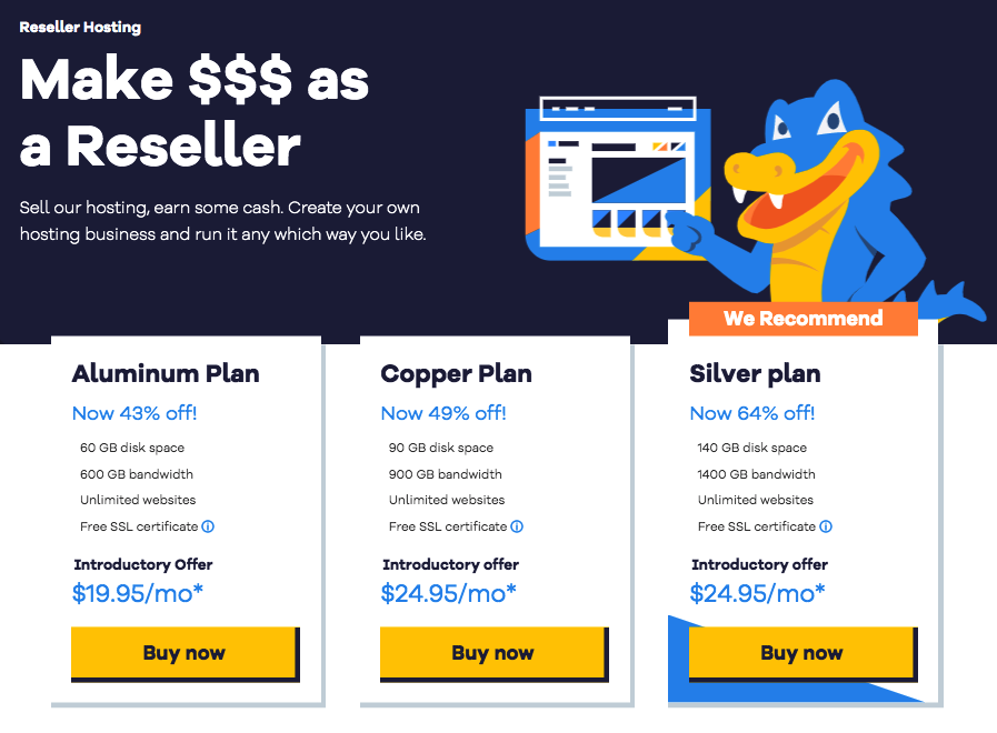 hostgator packages