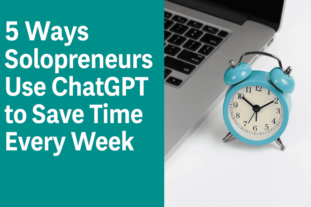 5 Ways Solopreneurs Use ChatGPT to Save Time Every Week